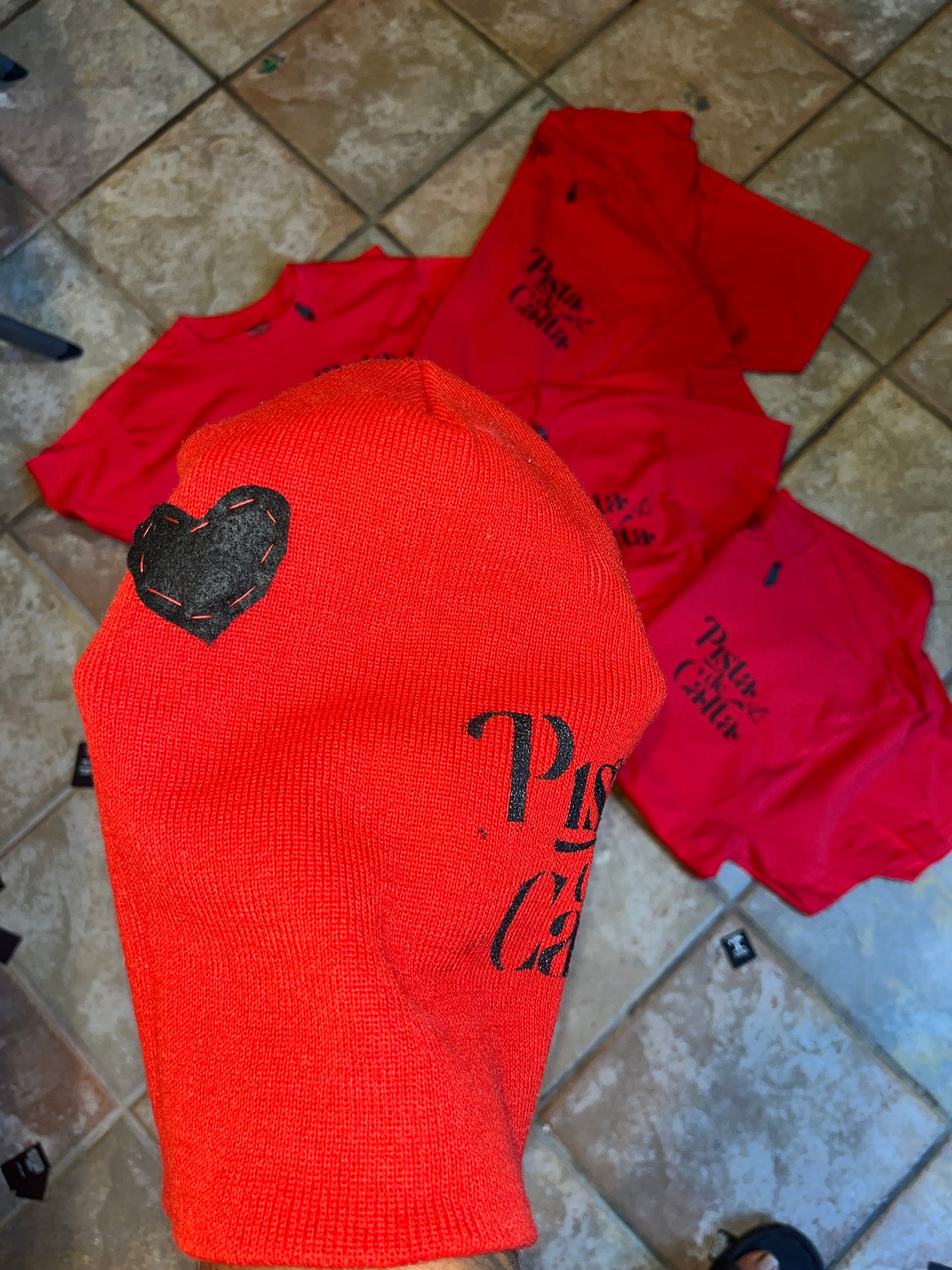 Red x Black "LOVE" Beanie