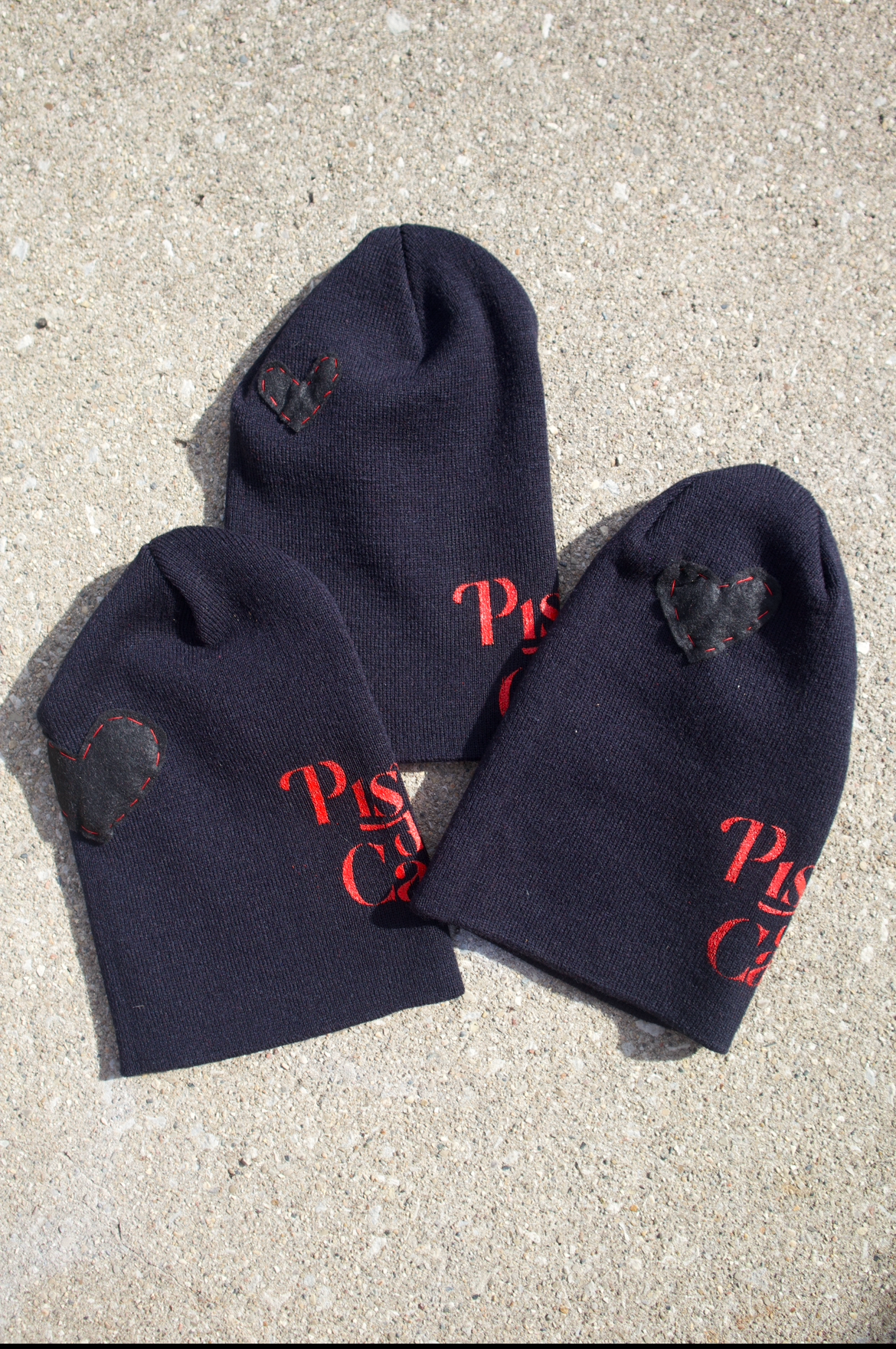 Black x Red "LOVE" Beanie