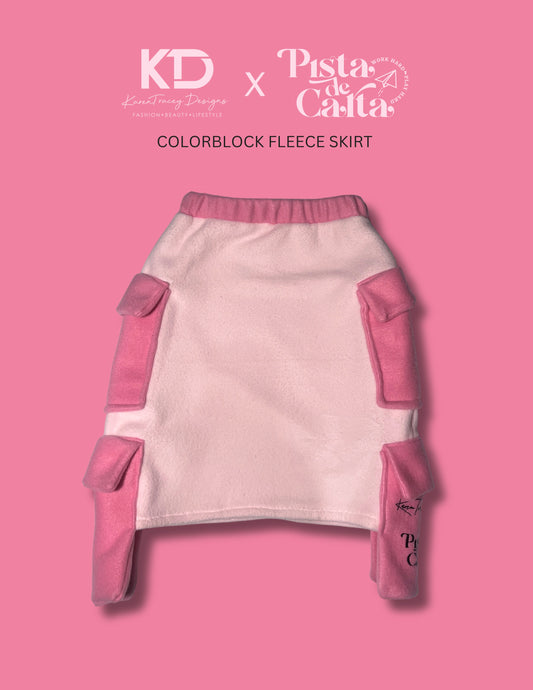 KTD x PDC Fleece Colorblock Skirt .5