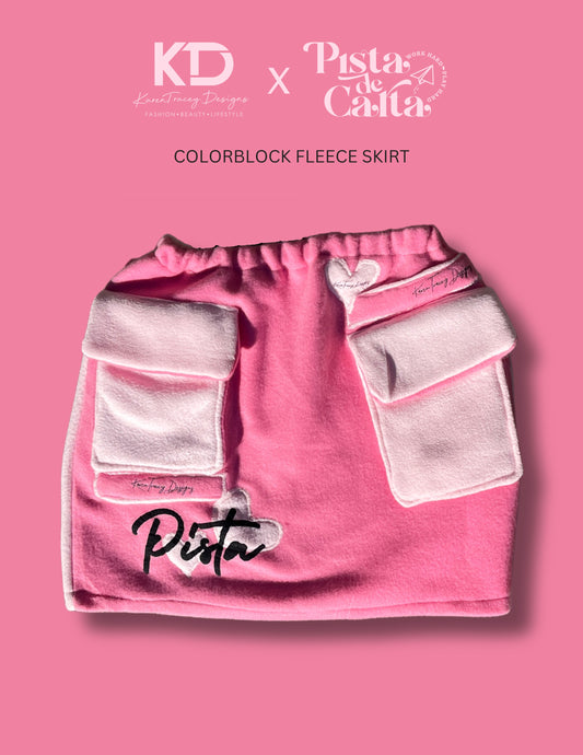 KTD x PDC Fleece Colorblock Skirt 2.0