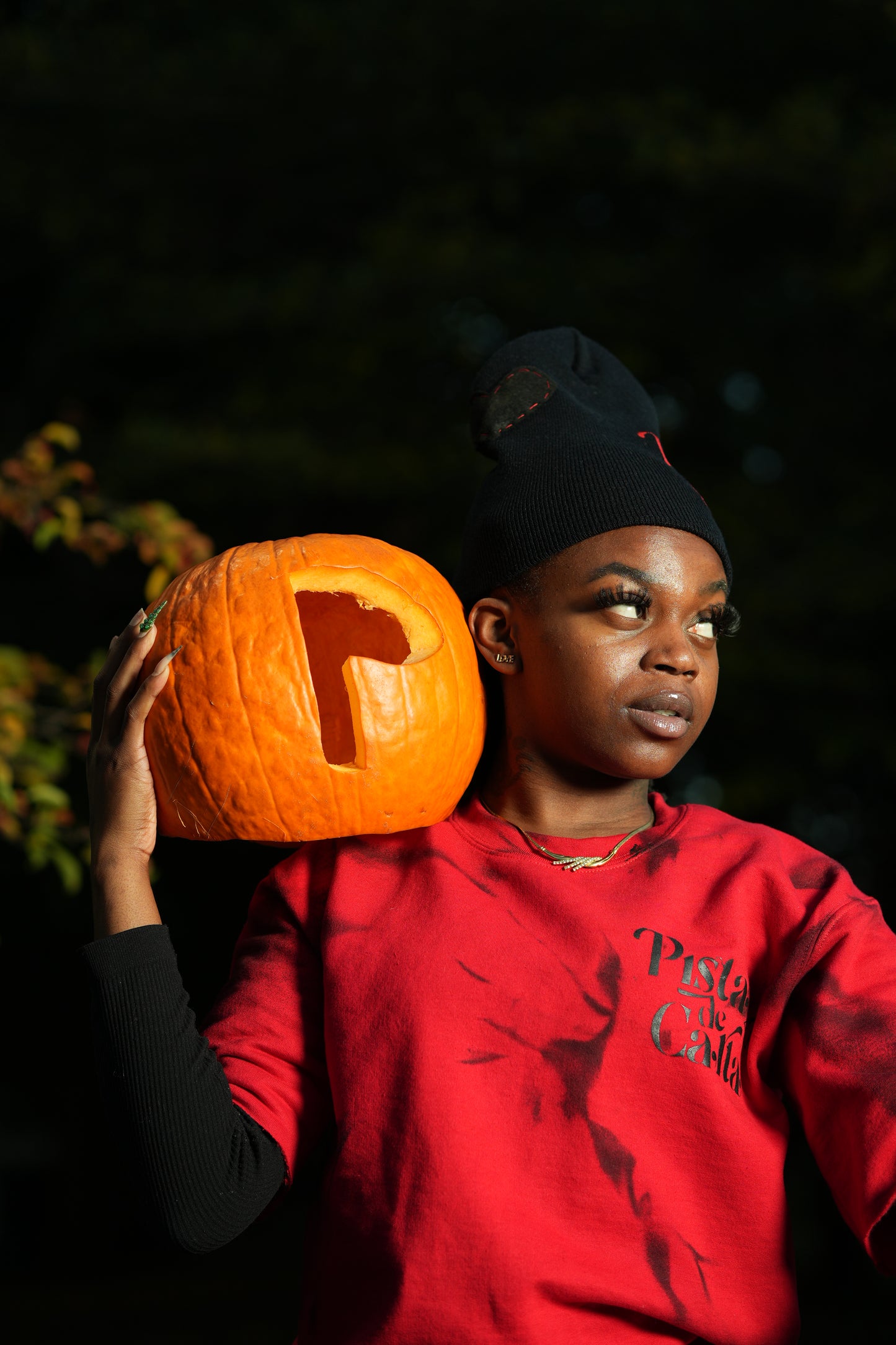 Black x Red "LOVE" Beanie