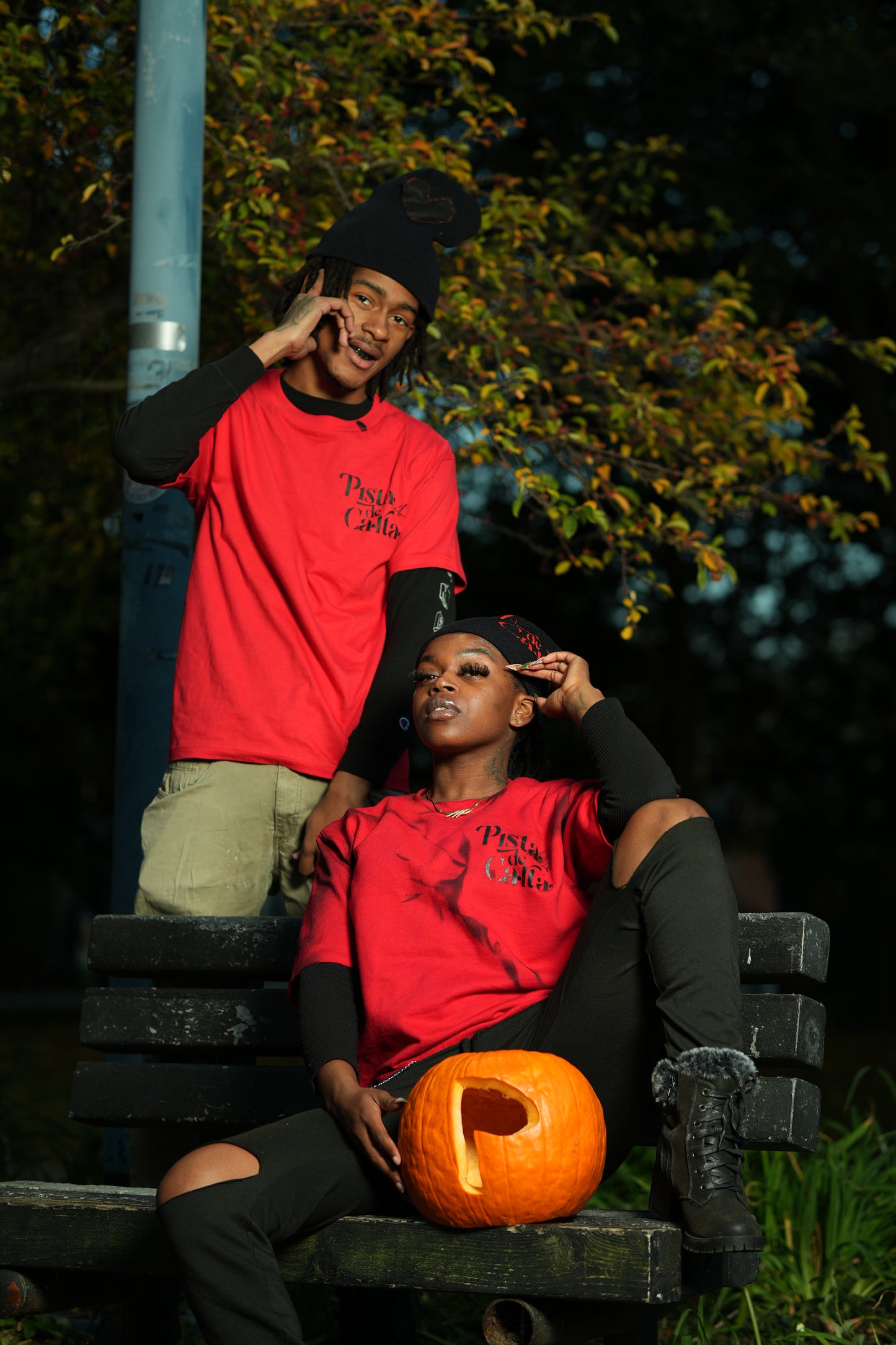 Red x Black LOVE "CrewShirt"