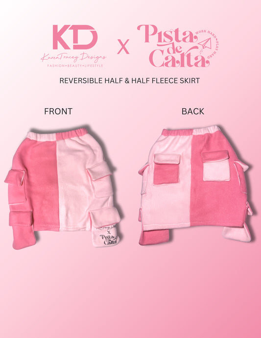KTD x PDC Fleece Colorblock Skirt 1.0