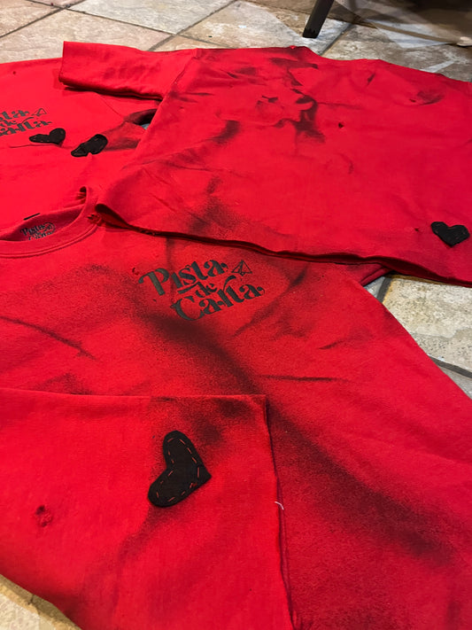 Red x Black LOVE "CrewShirt"