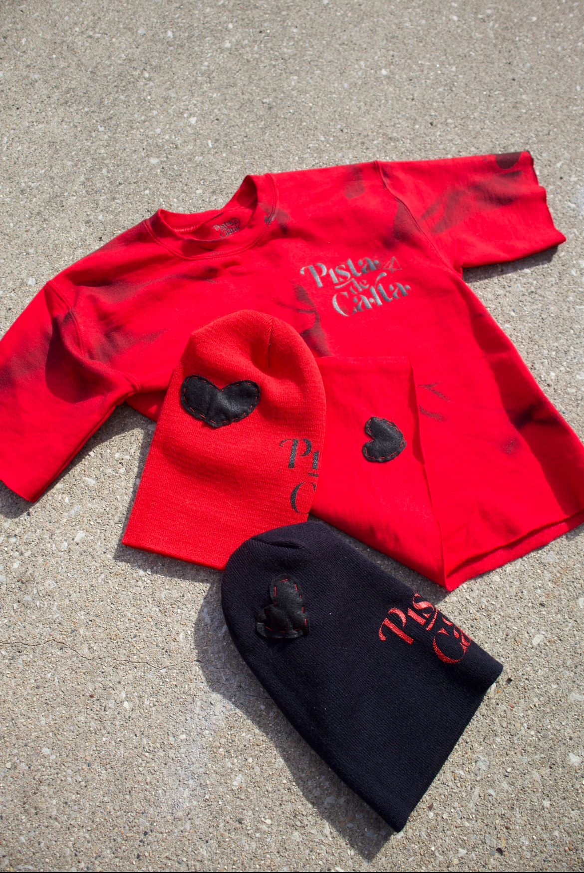 Black x Red "LOVE" Beanie