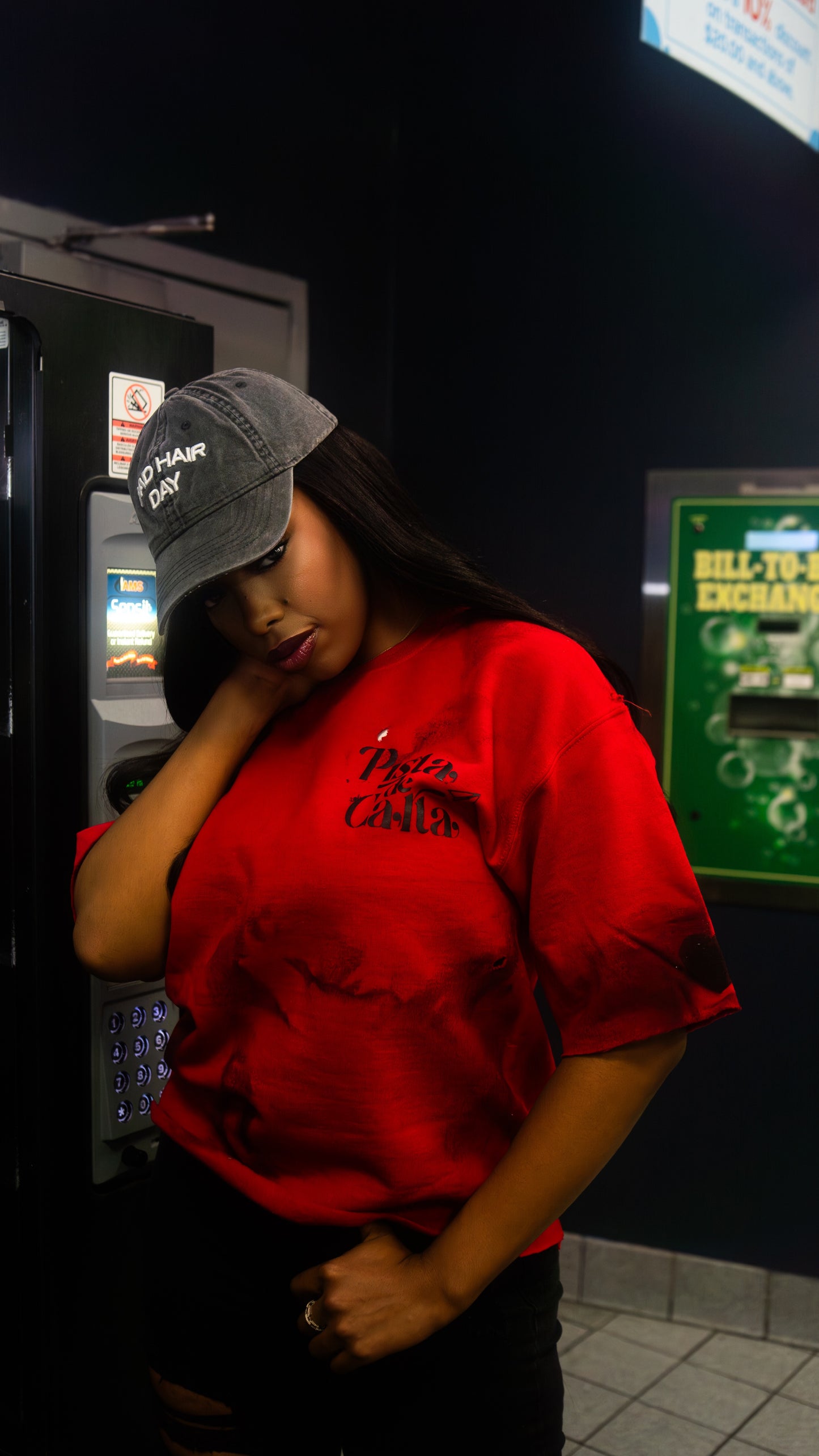 Red x Black LOVE "CrewShirt"